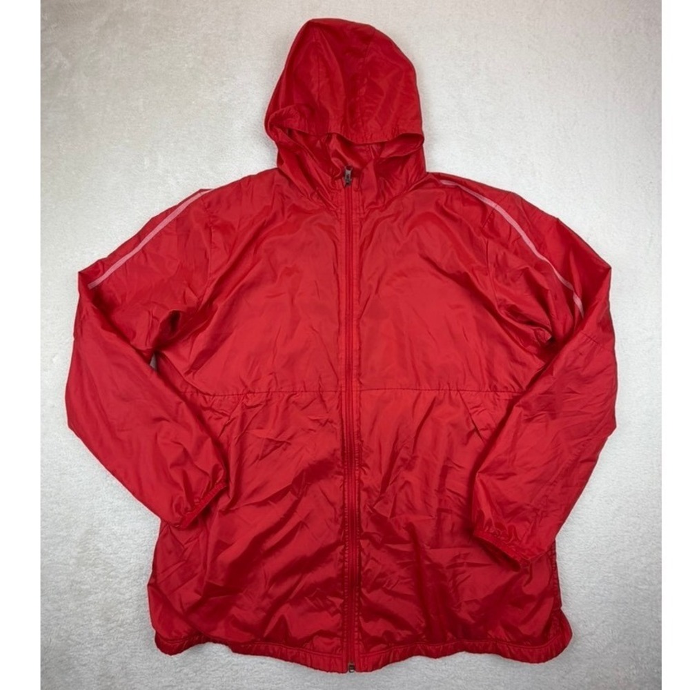 Nike Mens XXL Red Full Zip Hooded Windbreaker Mesh Lining Jacket AA2090-657